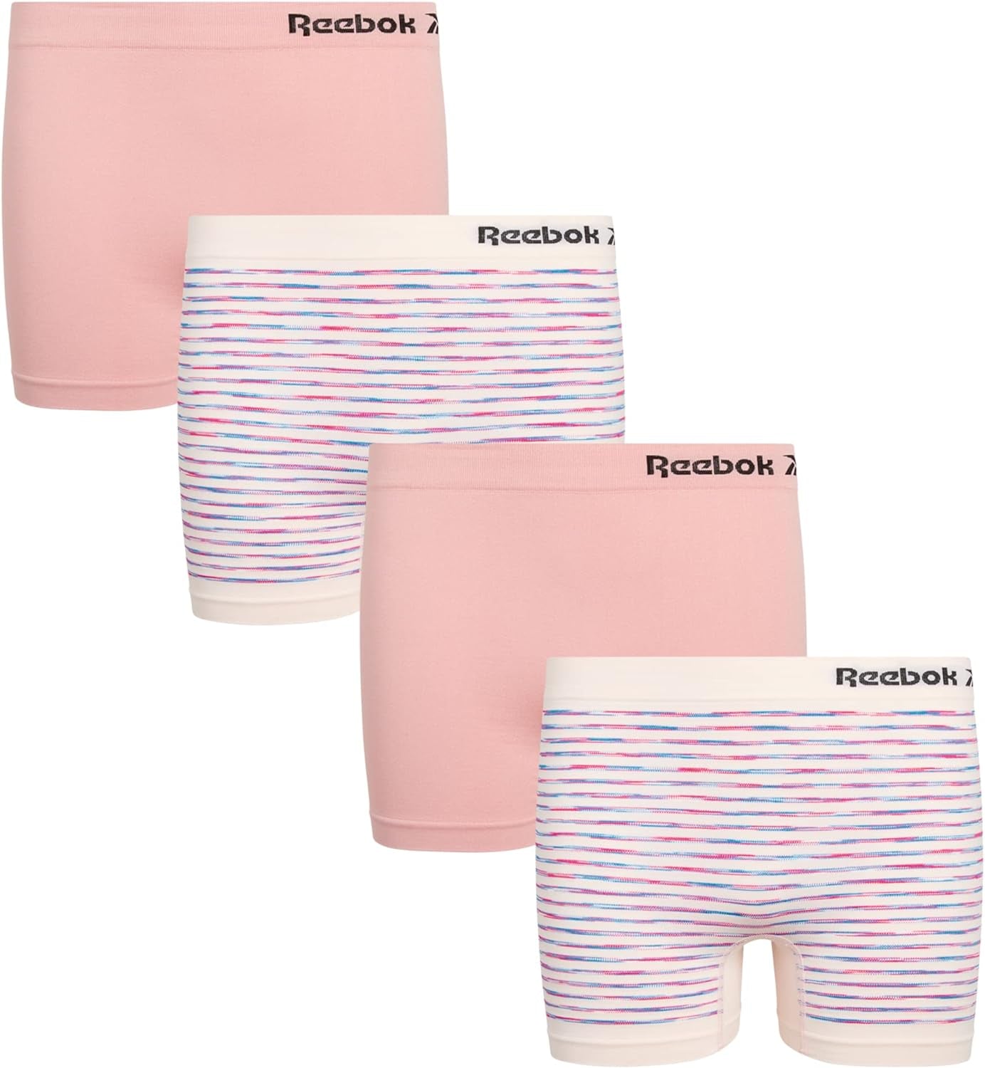 Girls Bike Shorts - 4 Pack Stretch Performance Dance Cartwheel Shorts for Girls - Seamless Underwear Shorties (6-16)