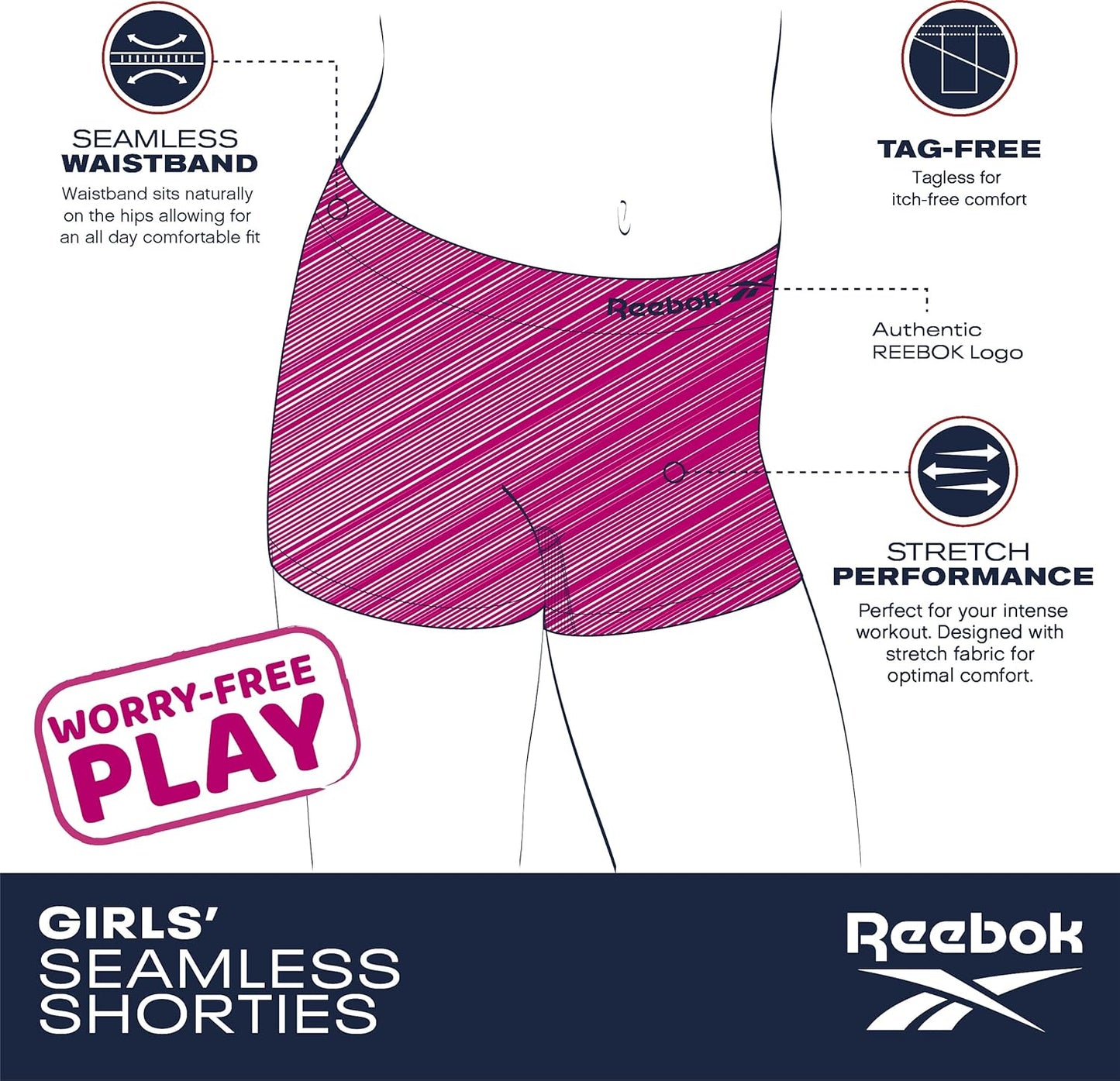 Girls Bike Shorts - 4 Pack Stretch Performance Dance Cartwheel Shorts for Girls - Seamless Underwear Shorties (6-16)