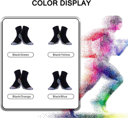 Copper Infused Quarter Socks Improve Foot Health Odor Control with Moisture Wicking Durable Comfortable Fit (4/5 Pairs)